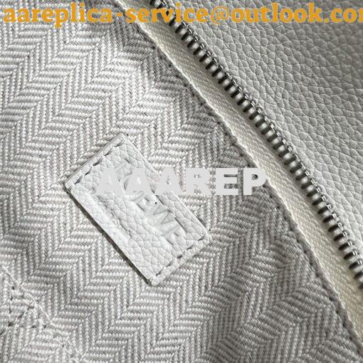 Replica Loewe Medium Puzzle Bag In Soft Grained Calfskin B510P49 White 9