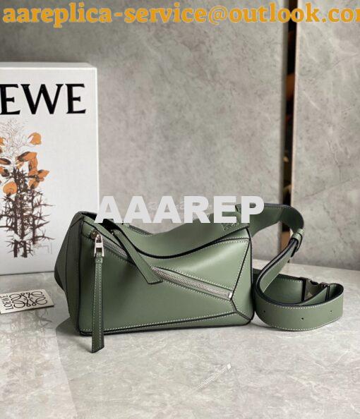 Replica Loewe Small Puzzle Bumbag In Classic Calfskin B510P35 Khaki