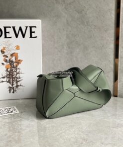 Replica Loewe Small Puzzle Bumbag In Classic Calfskin B510P35 Khaki 2