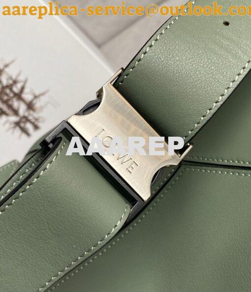 Replica Loewe Small Puzzle Bumbag In Classic Calfskin B510P35 Khaki 5