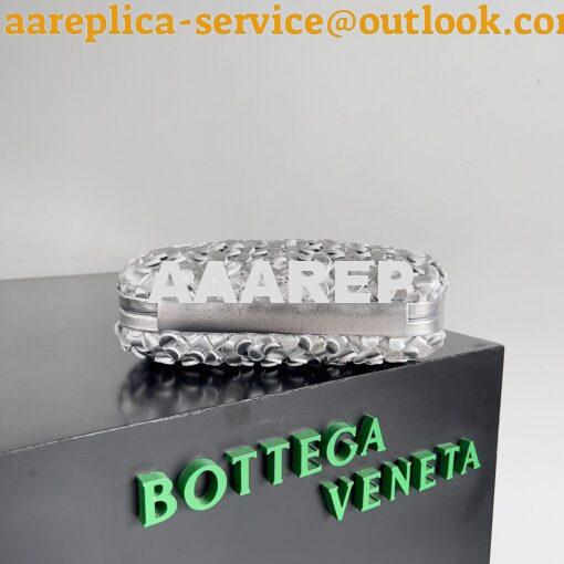 Replica Bottega Veneta BV Knot Minaudière clutch Laminated Intreccio L 10