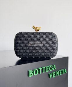 Replica Bottega Veneta BV Knot Minaudière clutch knotted Intreccio lea