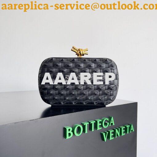 Replica Bottega Veneta BV Knot Minaudière clutch knotted Intreccio lea