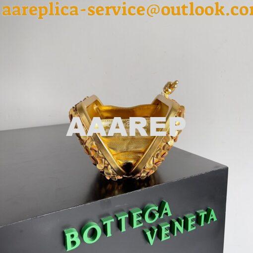 Replica Bottega Veneta BV Knot Minaudière clutch Laminated Intreccio L 8