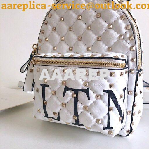 Replica Valentino Garavani Rockstud Mini VLTN Spike.IT Leather Backpac 3