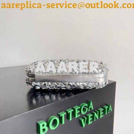 Replica Bottega Veneta BV Knot Minaudière clutch Laminated Intreccio L 15