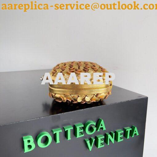 Replica Bottega Veneta BV Knot Minaudière clutch Laminated Intreccio L 11