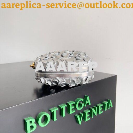 Replica Bottega Veneta BV Knot Minaudière clutch Laminated Intreccio L 17