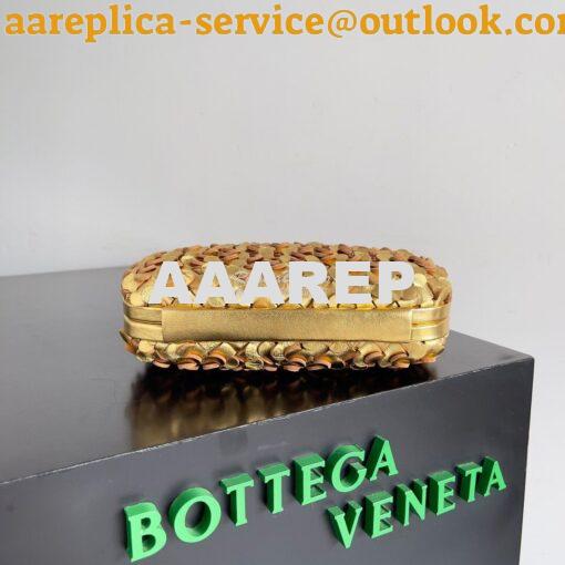 Replica Bottega Veneta BV Knot Minaudière clutch Laminated Intreccio L 13