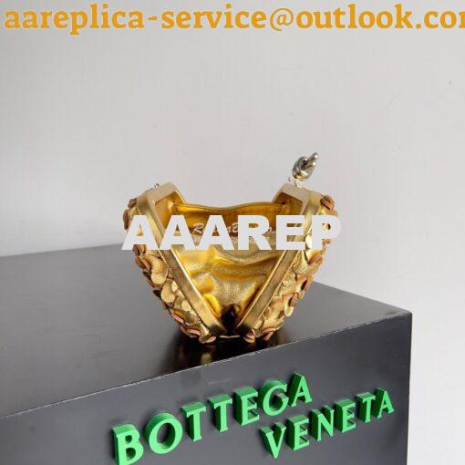 Replica Bottega Veneta BV Knot Minaudière clutch Laminated Intreccio L 15