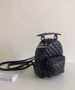 Replica Valentino Garavani Rockstud Spike Mini Crackle Nappa Leather B 2