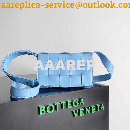 Replica Bottega Veneta BV Small Cassette Intreccio lambskin Crossbody