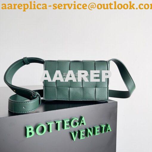 Replica Bottega Veneta BV Small Cassette Intreccio lambskin Crossbody