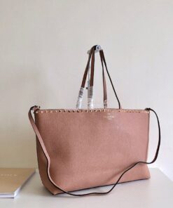 Replica Valentino Garavani Large Rockstud Tote Dusty Pink 2