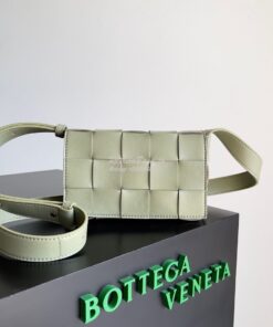 Replica Bottega Veneta BV Small Cassette Intreccio lambskin Crossbody