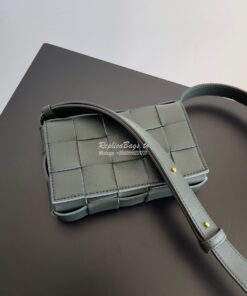 Replica Bottega Veneta BV Small Cassette Intreccio lambskin Crossbody 2