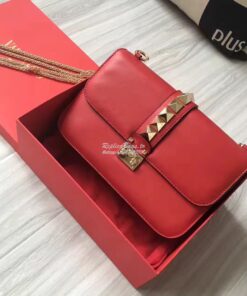 Replica Valentino Garavani Chain Cross Body Bag Red