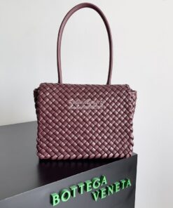 Replica Bottega Veneta BV Patti Top Handle Bag 709420 Barolo