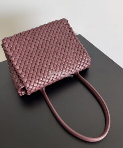 Replica Bottega Veneta BV Patti Top Handle Bag 709420 Barolo 2