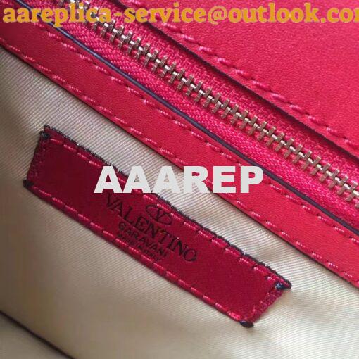 Replica Valentino Garavani Chain Cross Body Bag Red 5