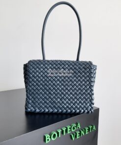 Replica Bottega Veneta BV Patti Top Handle Bag 709420 Navy