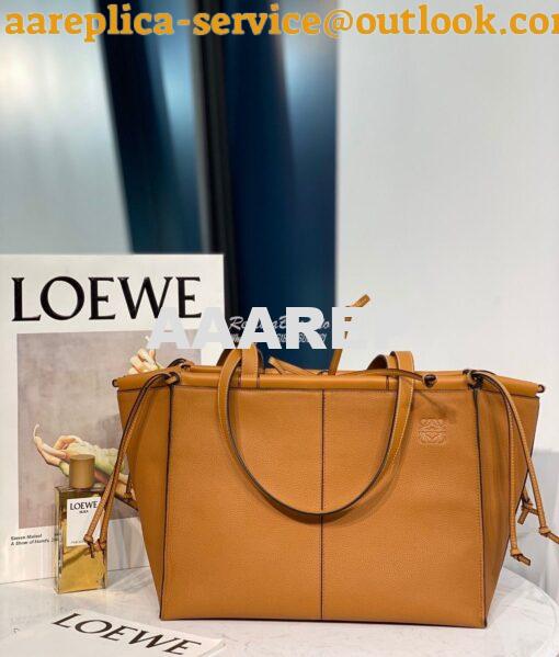 Replica Loewe Cushion Tote Bag 66025 Light Caramel