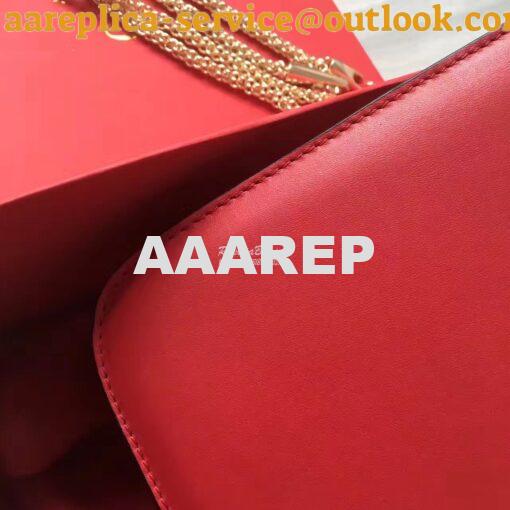 Replica Valentino Garavani Chain Cross Body Bag Red 8