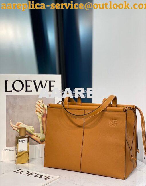 Replica Loewe Cushion Tote Bag 66025 Light Caramel 2