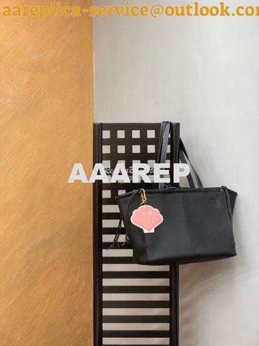 Replica Loewe Cushion Tote Bag 66025 Black 2