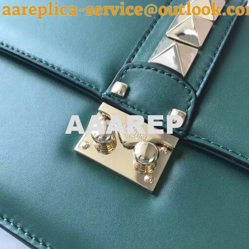 Replica Valentino Garavani Chain Cross Body Bag Green 9