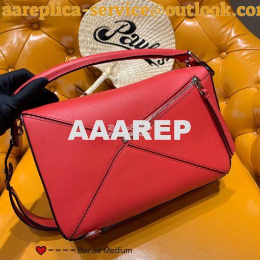 Replica Loewe Medium Puzzle Bag 63350 Red 3