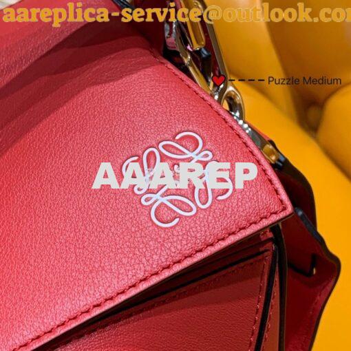 Replica Loewe Medium Puzzle Bag 63350 Red 9