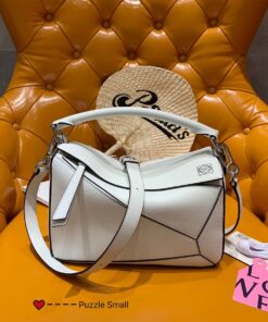 Replica Loewe Puzzle Small Bag 98895 White