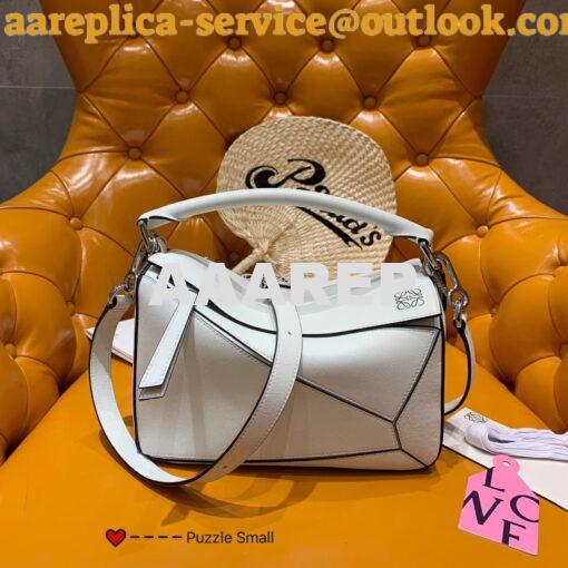 Replica Loewe Puzzle Small Bag 98895 White