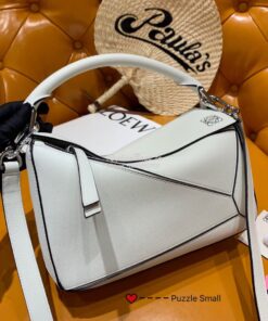 Replica Loewe Puzzle Small Bag 98895 White 2