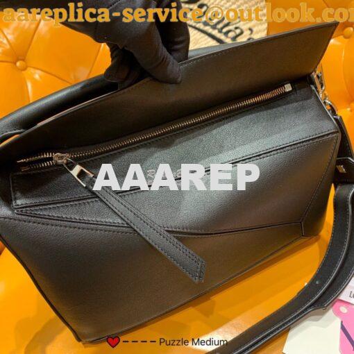 Replica Loewe Medium Puzzle Bag 63350 Black 8