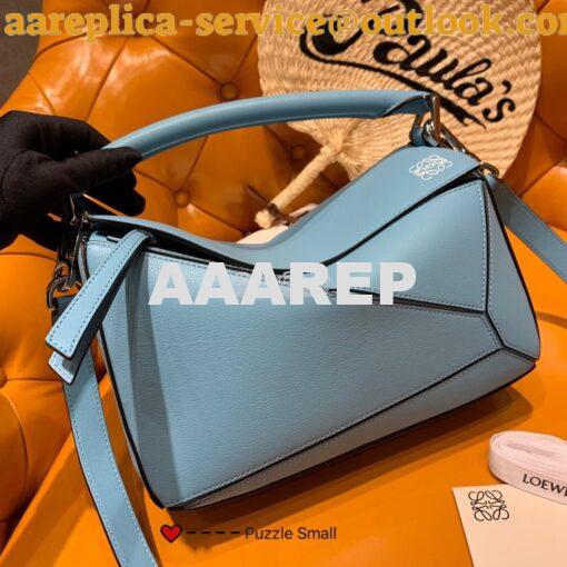 Replica Loewe Puzzle Small Bag 98895 Stone Blue 2