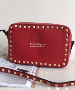 Replica Valentino Garavani Rockstud cross body bag red 2