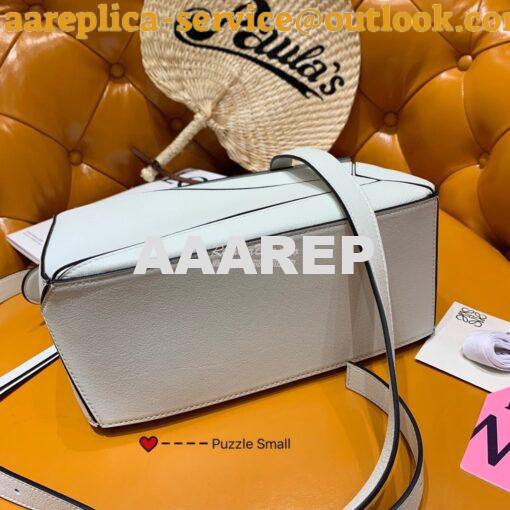 Replica Loewe Puzzle Small Bag 98895 White 11