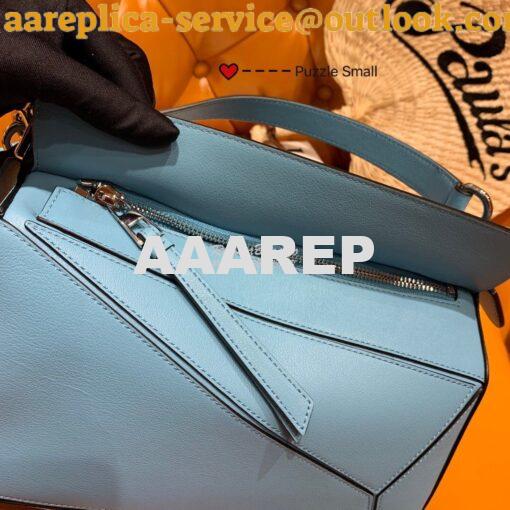 Replica Loewe Puzzle Small Bag 98895 Stone Blue 7