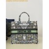 Replica Dior Mini Book Tote With Strap Blue and Beige Oblique Embroide 12