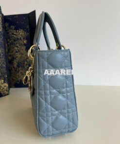 Replica Dior My ABCdior Lady Dior Bag M0538 CloudBlue Cannage Lambskin 2