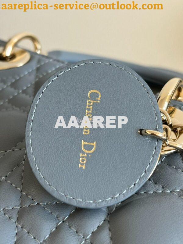 Replica Dior My ABCdior Lady Dior Bag M0538 CloudBlue Cannage Lambskin 4