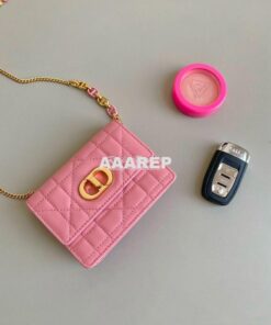 Replica Dior Miss Caro Micro Bag Light Pink Macrocannage Lambskin S517 2