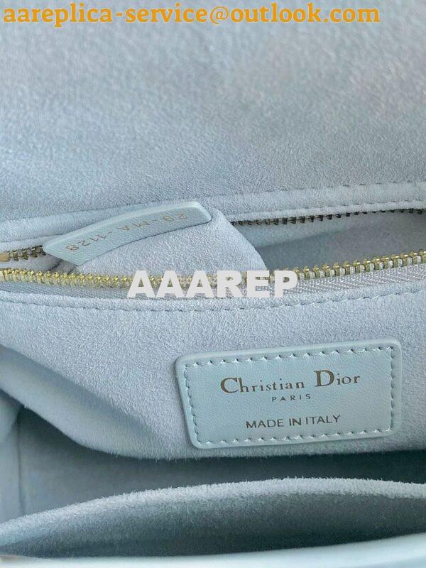 Replica Dior My ABCdior Lady Dior Bag M0538 Placid Blue Cannage Lambsk 9