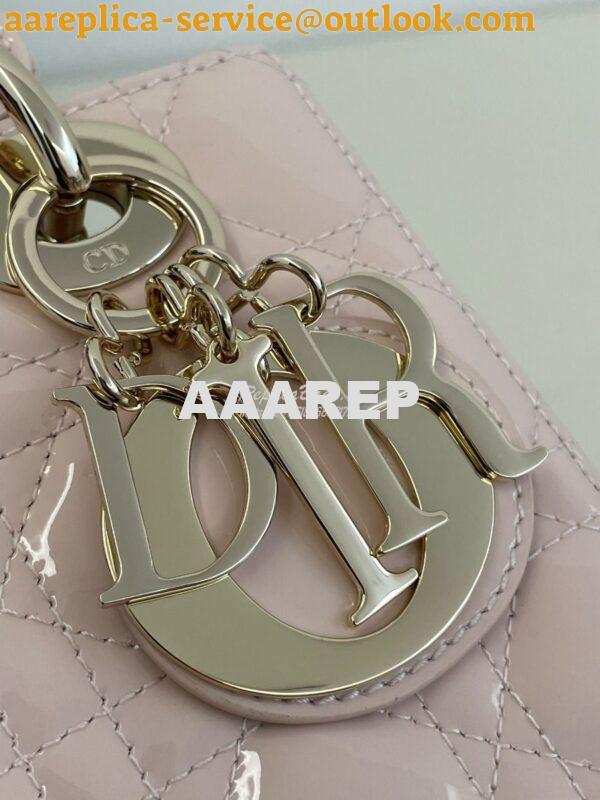 Replica Dior My ABCdior Lady Dior Bag Patent Calfskin M0538 Powder Pin 2