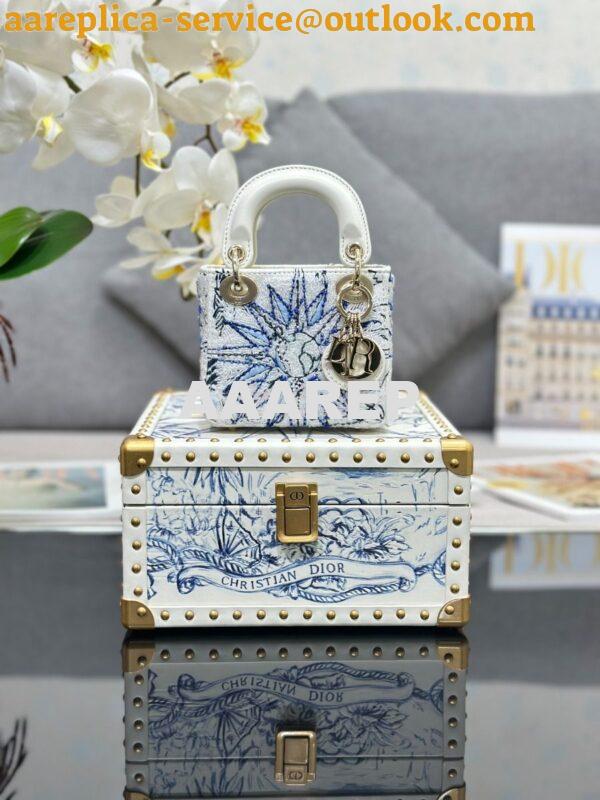 Replica Dior Cruise Limited Edition Small Trunk blue multi-colour Rêve 6