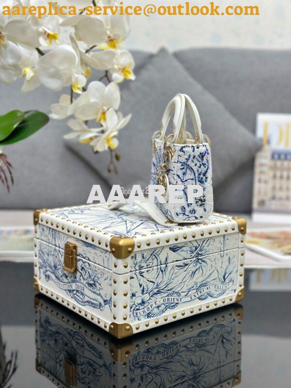 Replica Dior Cruise Limited Edition Small Trunk blue multi-colour Rêve 7