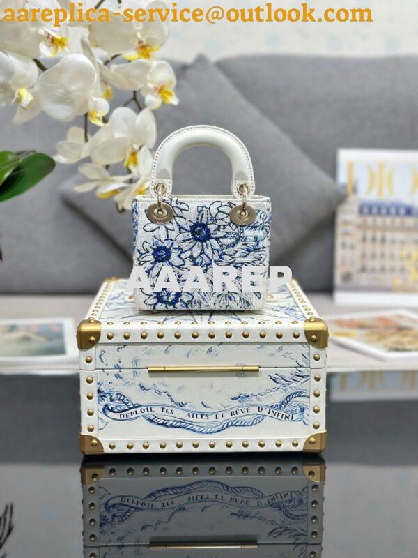 Replica Dior Cruise Limited Edition Small Trunk blue multi-colour Rêve 9