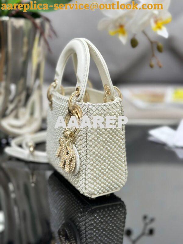 Replica Dior Limited Edition Micro Lady Dior Bag Mini Pearl Embroidery 2